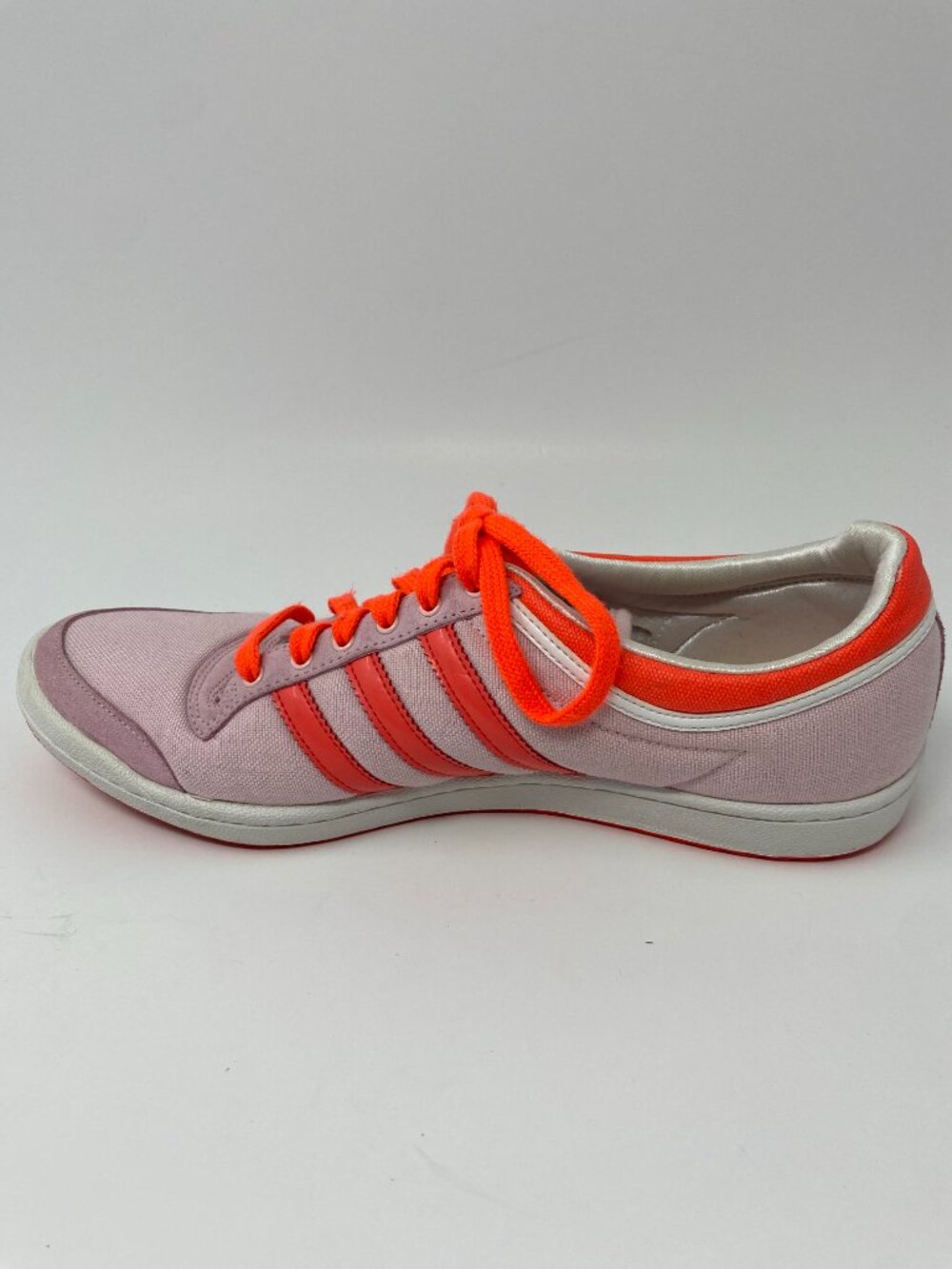 Adidas Sleek Series Top 10 Low Sneakers Shoes Womens 10 Pink Coral Orange - Picture 8 of 13